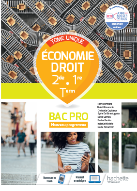 Cahier d'Économie-Droit - 2de / 1re / Tle Bac Pro - livre élève (site élève)
