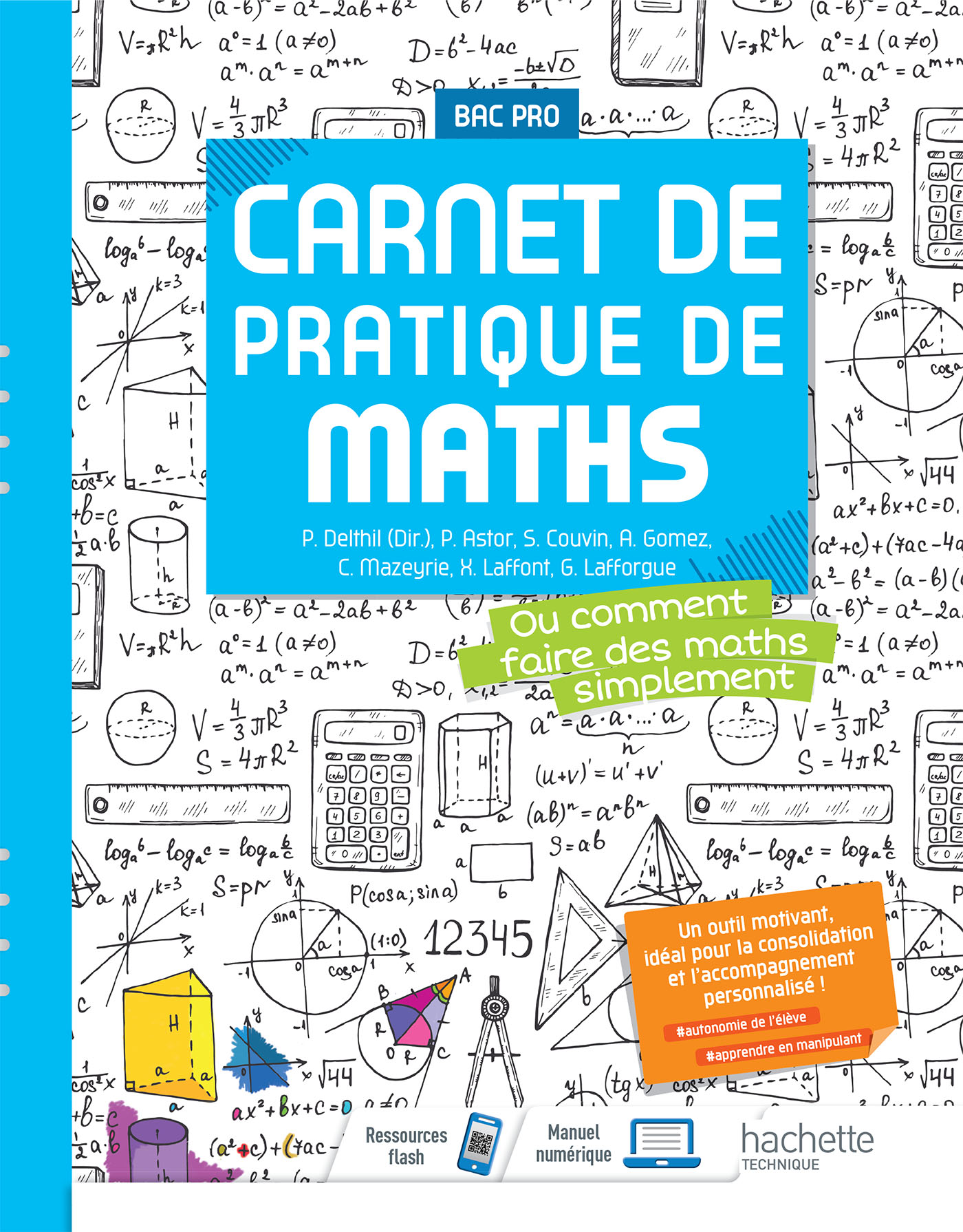 Carnet de mathématiques - Bac Pro - livre élève consommable (site élève)