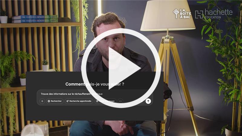 Vidéo rechercher avec l'IA La boite à Bac